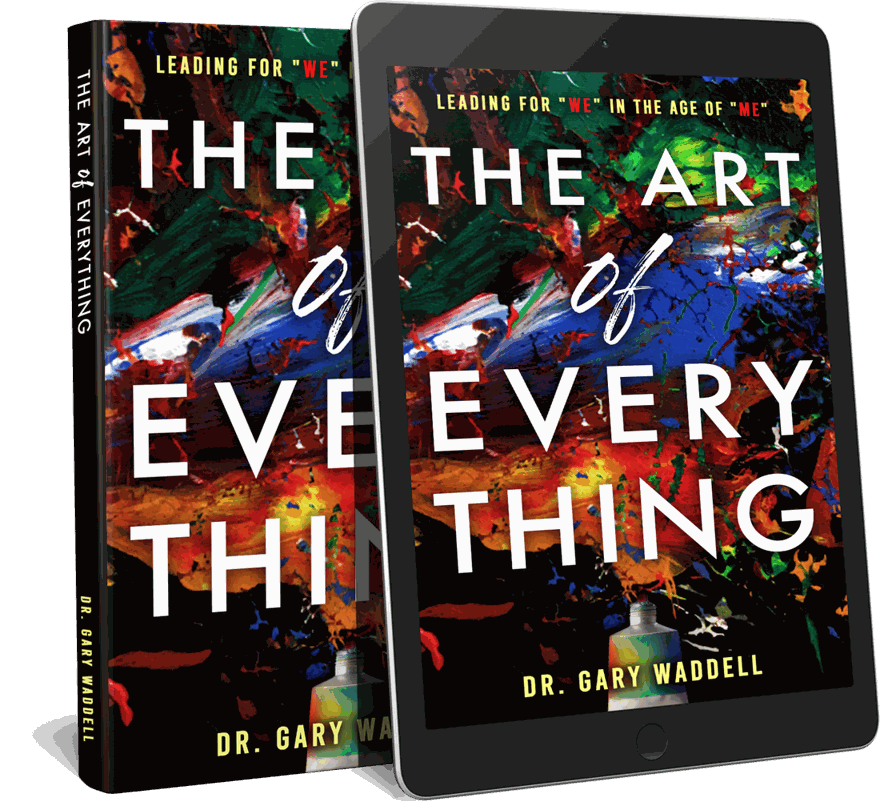 The Art of Everything shown as a hardcover book and on a tablet