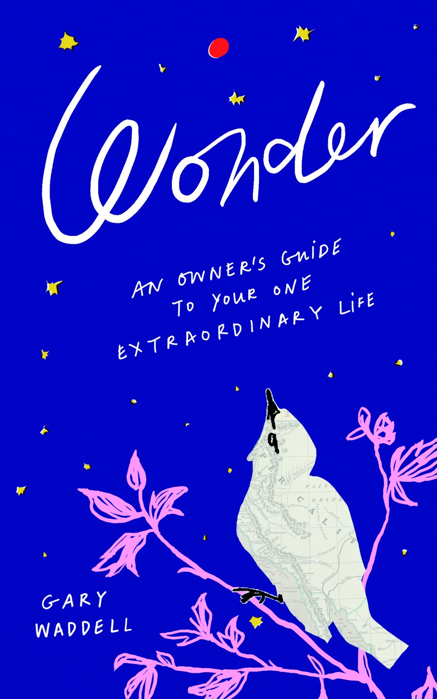 Wonder: An Owner's Guide to Your One Extraordinary Life — cobalt blue book cover with a white bird on a pink branch